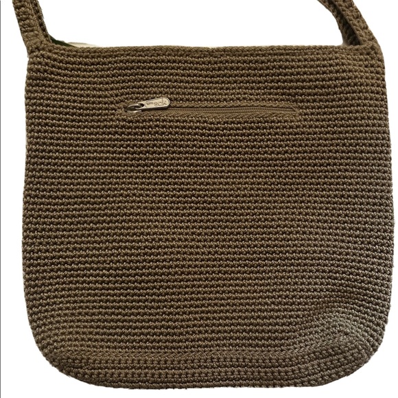 SOLD! THE SAK CLASSIC BROWN KNIT BAG - Picture 3 of 6